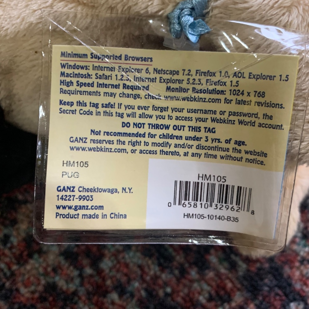 Webkinz Pug New with Unused Code - Picture 2 of 2